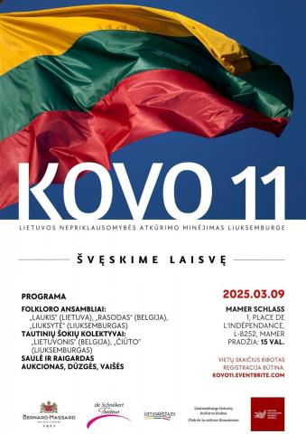 KVIETIMAS į KOVO 11-OSIOS ŠVENTĘ