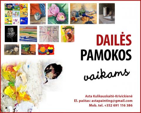 Dailės pamokos vaikams