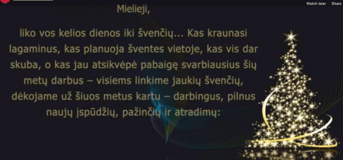 Kalėdinis sveikinimas