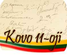 Su Kovo 11- ąja!